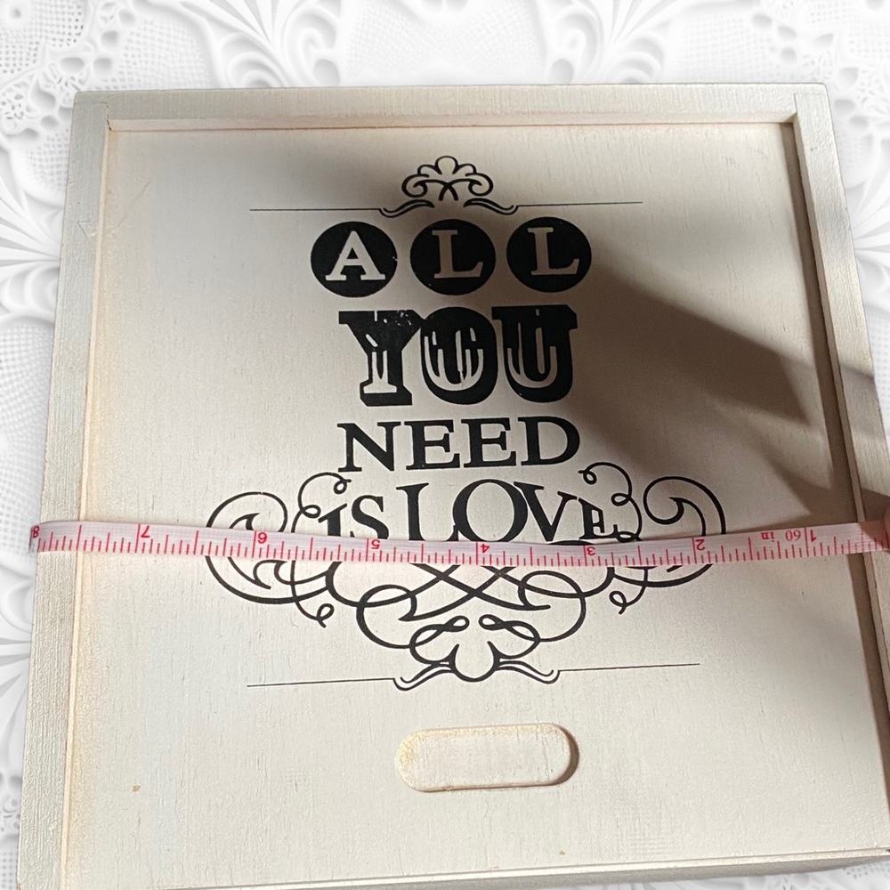 Beatles Love Wood Box Hearts Cookie Cutters Valentine’s Day Keepsake - Picture 6 of 8